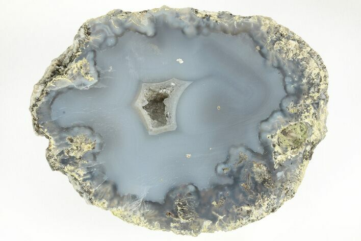Las Choyas Coconut Geode Half with Banded Agate - Mexico #214217